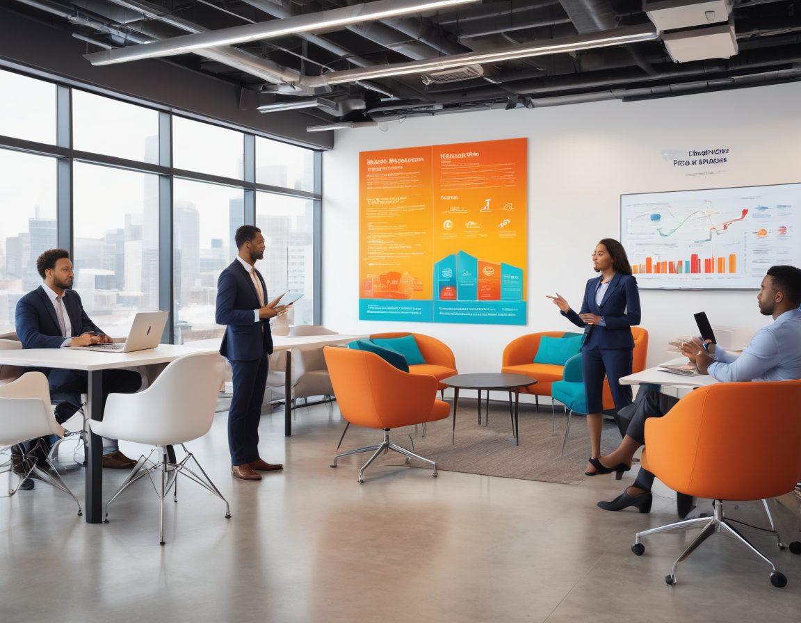 Create an image of a diverse group of people discussing various vehicle insurance options in a modern office. Feature a large infographic on the wall showcasing statistics about vehicle protection. Include a vehicle in the foreground, with shields or symbols representing different types of insurance options surrounding it. The atmosphere should be professional yet inviting, capturing the essence of informed decision-making. super-realistic. vibrant colors. modern setting.